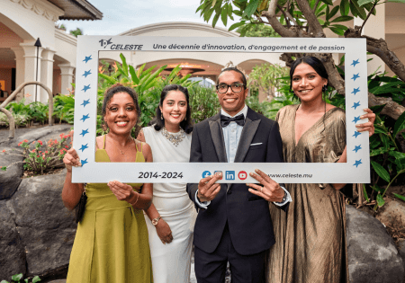 Team leaders de CELESTE Mauritius au gala anniversaire de CELESTE Mauritius