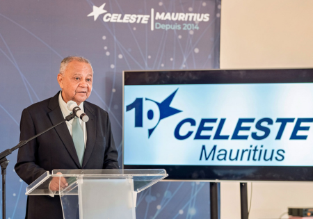 Discours de son excellence Eddy Boissézon,G.O.S.K., Vice-président de la République de Maurice au Gala anniversaire de CELESTE Mauritius
